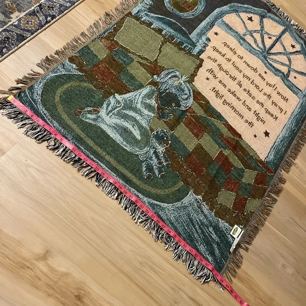 Prayer Themed Tapestry Blanket